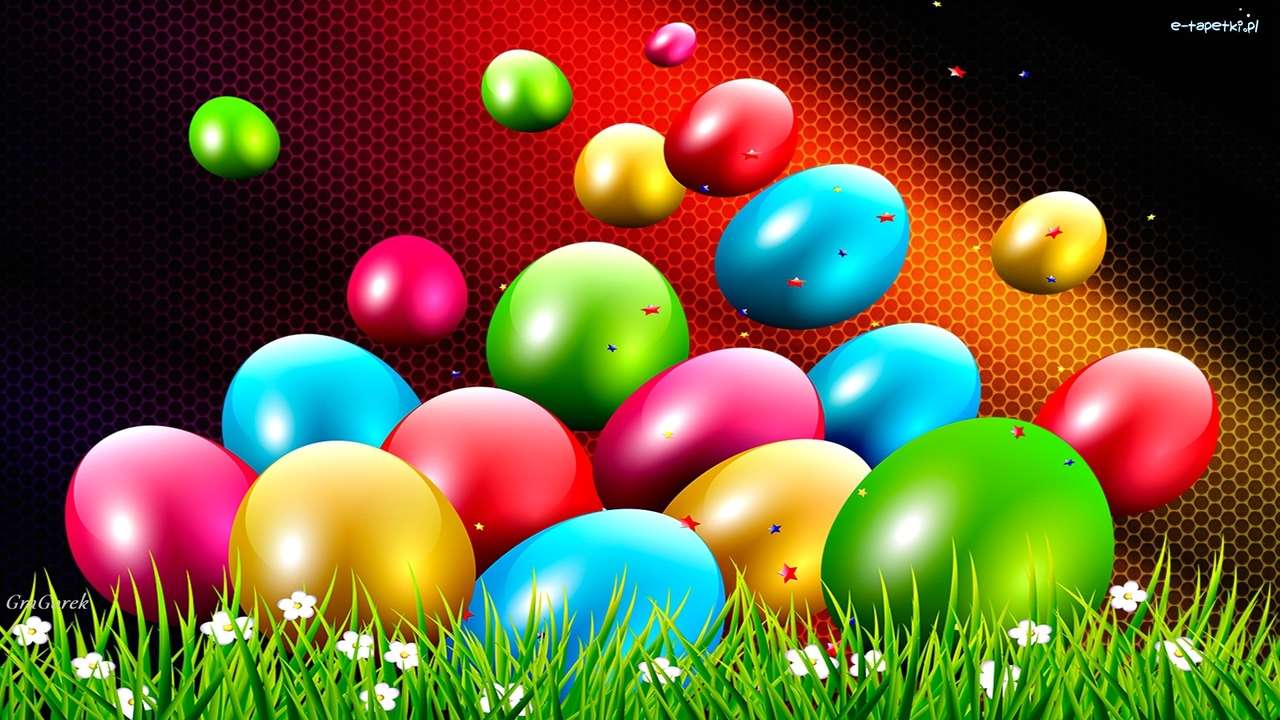 Ouă de Paști colorate puzzle online