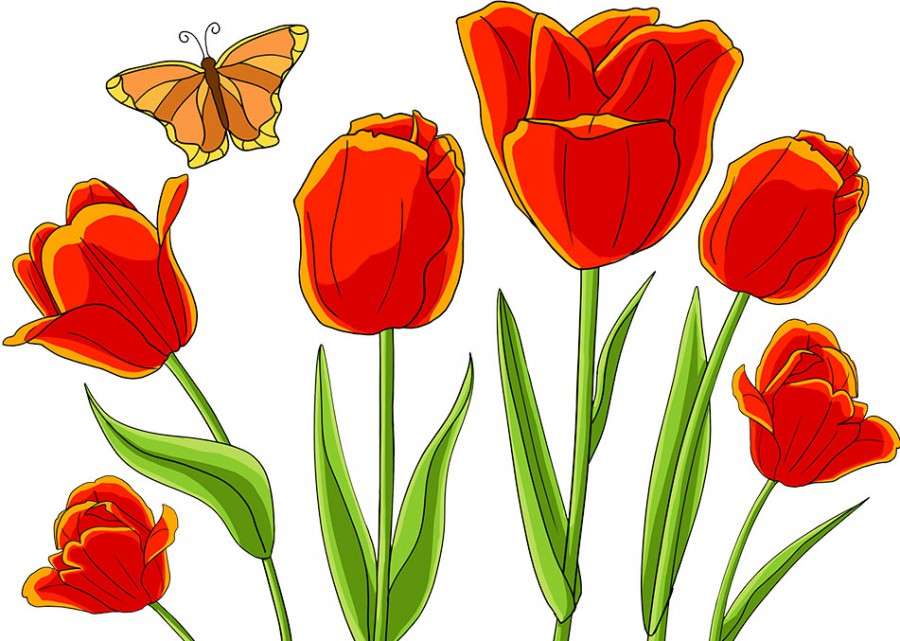 Tulipe - petit groupe puzzle en ligne