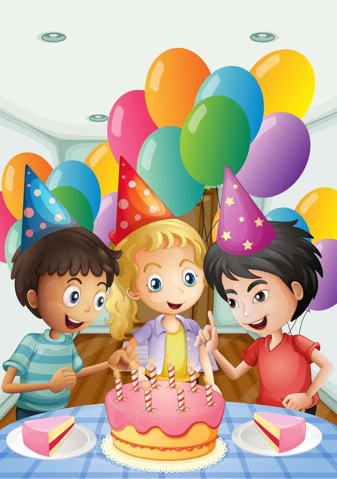 Рождени дни на деца онлайн пъзел