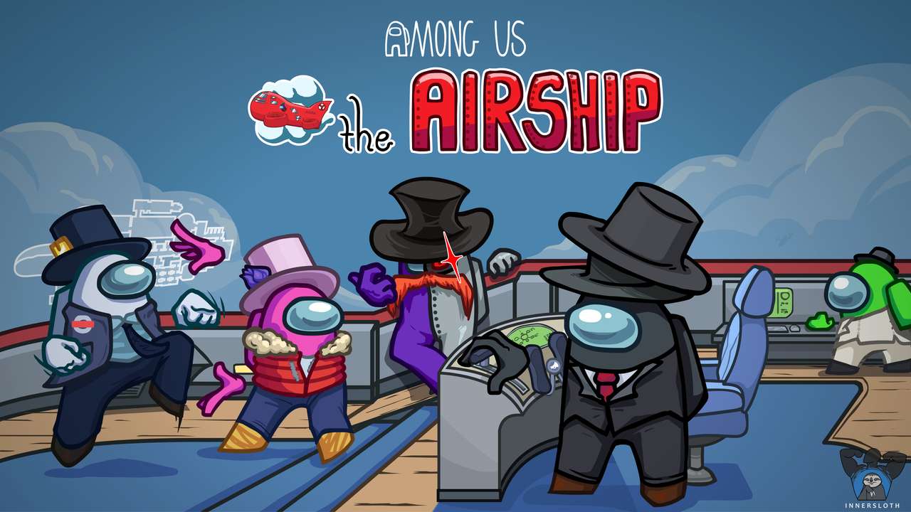 Among Us The Airship banner puzzle online