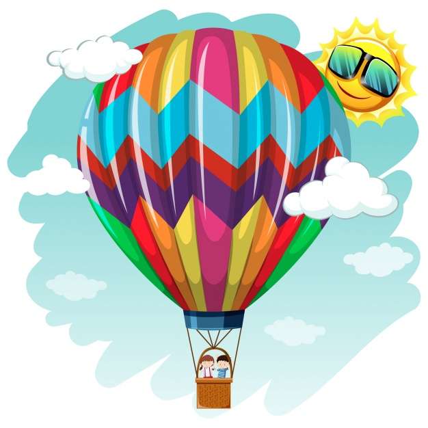 Aerostatický balón online puzzle