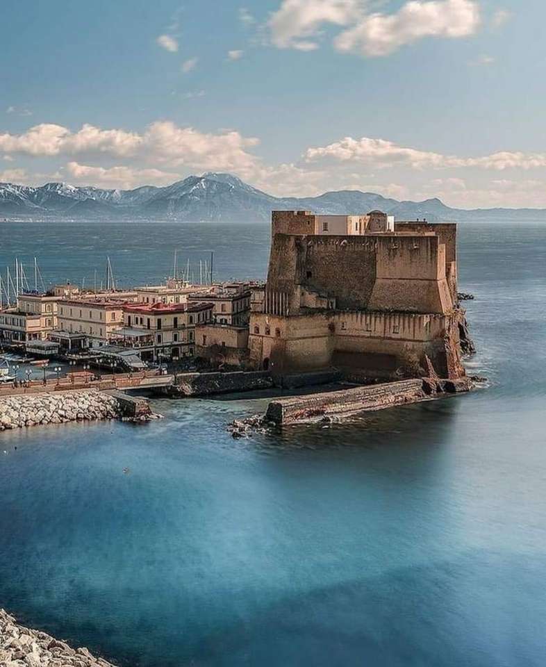 Castel dell'ovo Napoli Italien pussel på nätet
