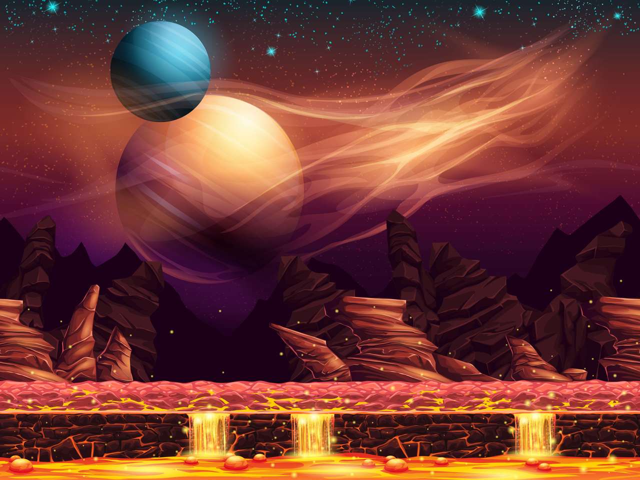 Fantastic planets jigsaw puzzle online