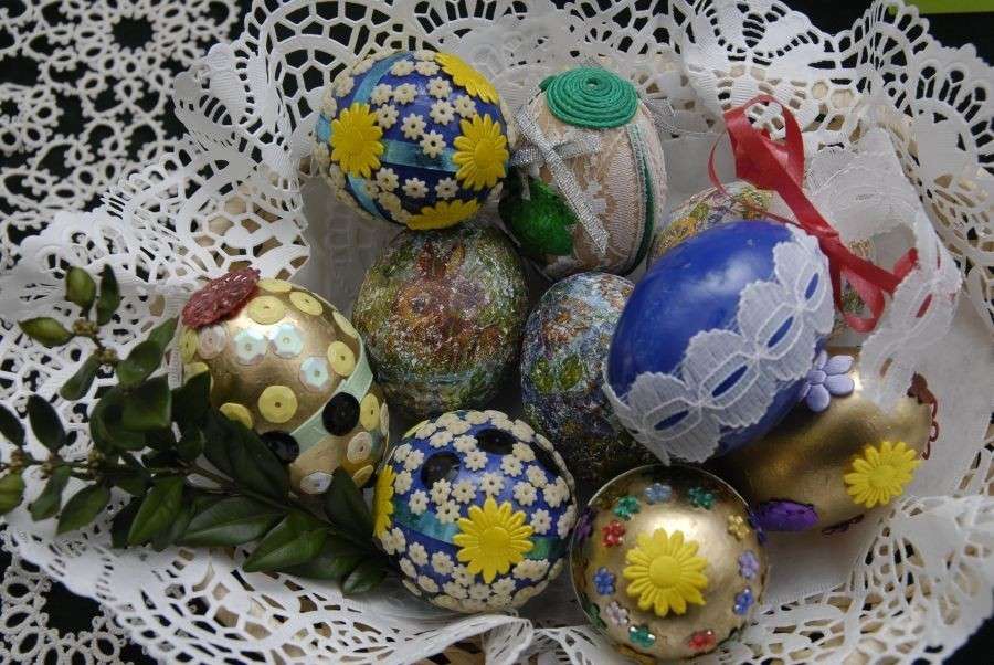 Ouă de Paști colorate jigsaw puzzle online