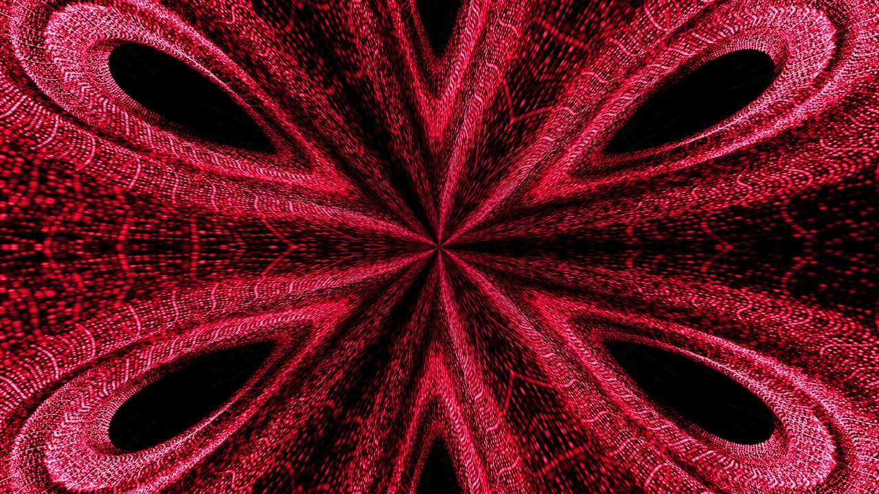 Röd abstraktion pussel på nätet