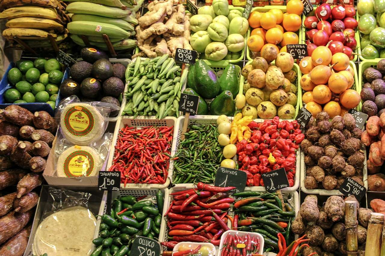 Früchte und Gemüse Online-Puzzle