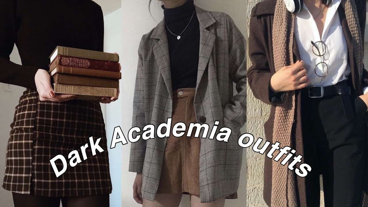 Donkere academische outfits online puzzel
