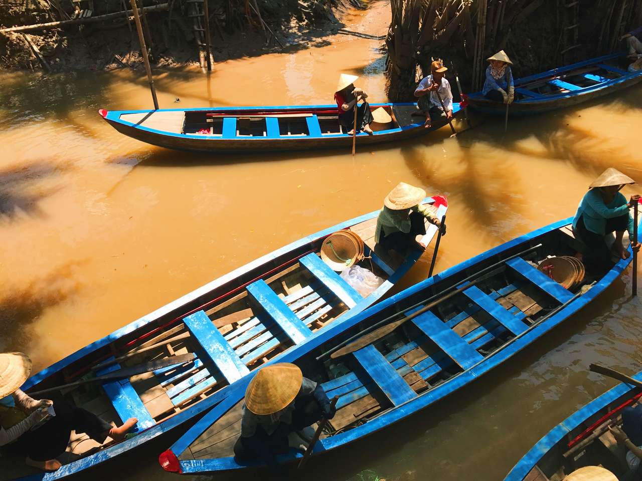 Delta de la rivière Mekong - Vietnam puzzle en ligne