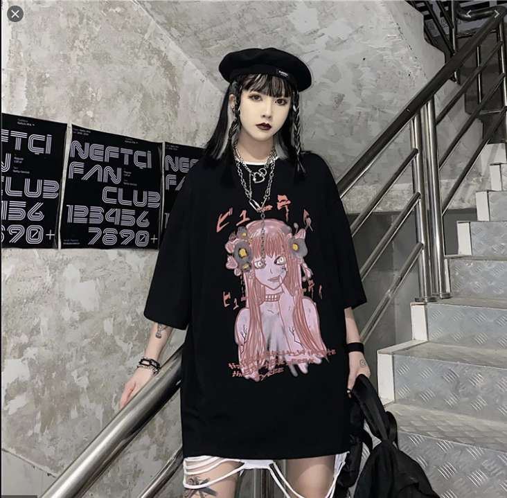 Harajuku Grunge Japan Style Outfit онлайн пъзел