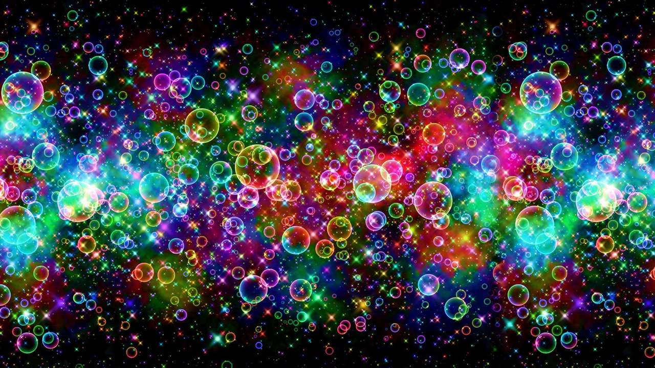 Красочные пузыри онлайн-пазл