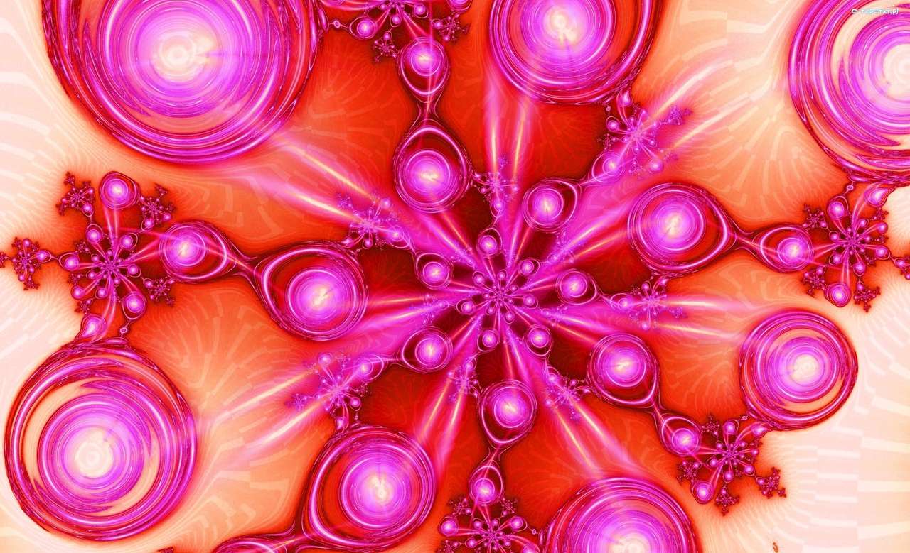Grafisch - Roze bubbels online puzzel