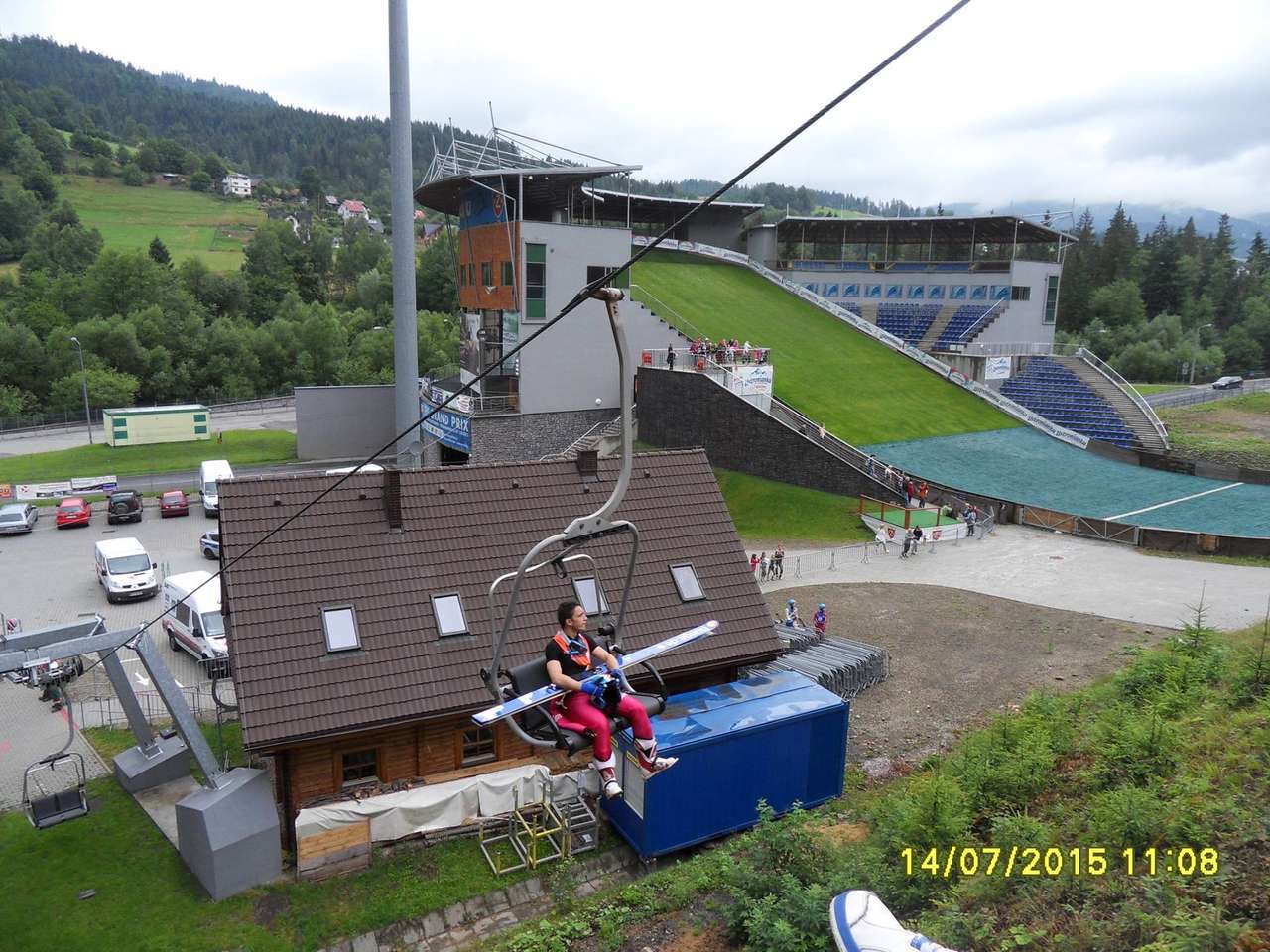 Extrakt auf dem Skispringen in Wisła Online-Puzzle