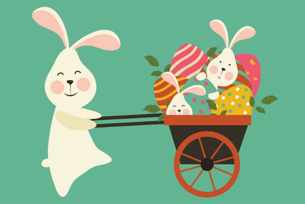 Счупване на Великденския зайче зайче онлайн пъзел