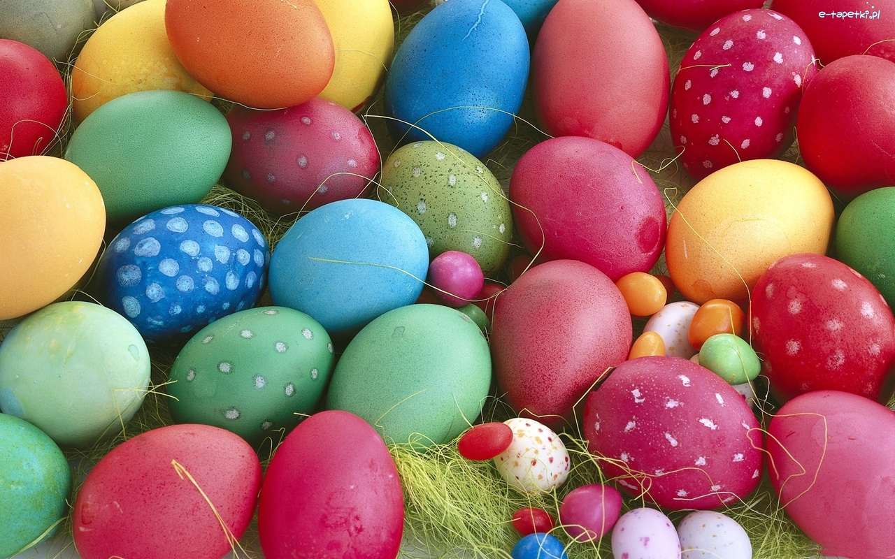 Χρωματιστά αυγά παζλ online