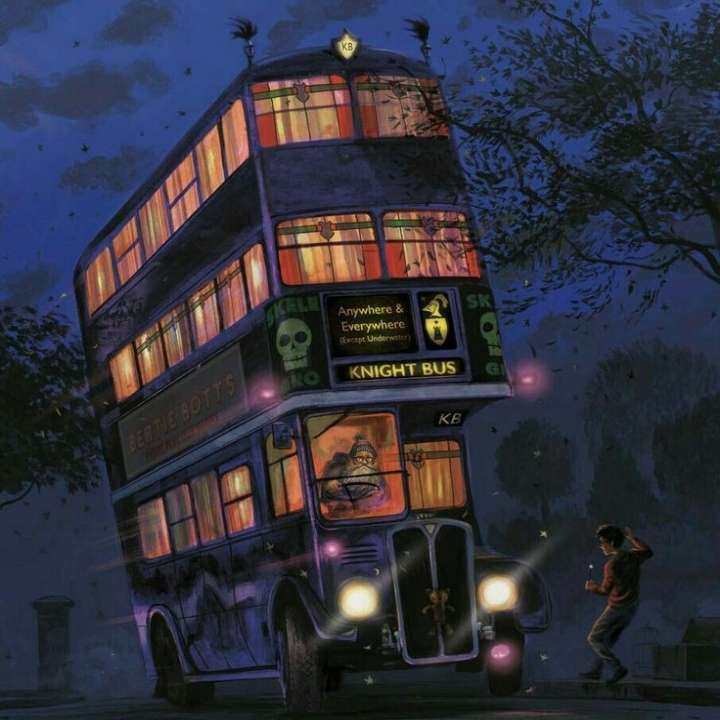 ночной автобус онлайн-пазл