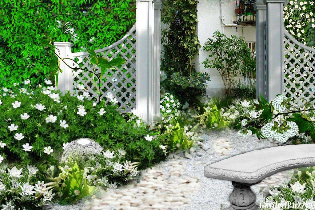 Бяла градина онлайн пъзел