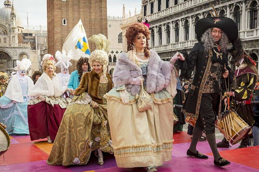 Karneval v Benátkách online puzzle