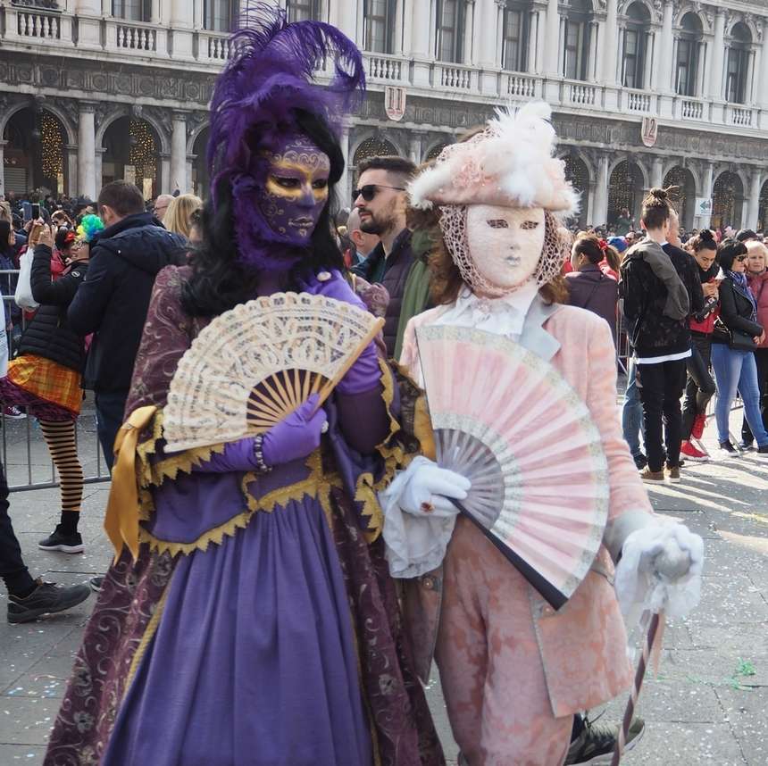 Karneval in Venedig. Online-Puzzle