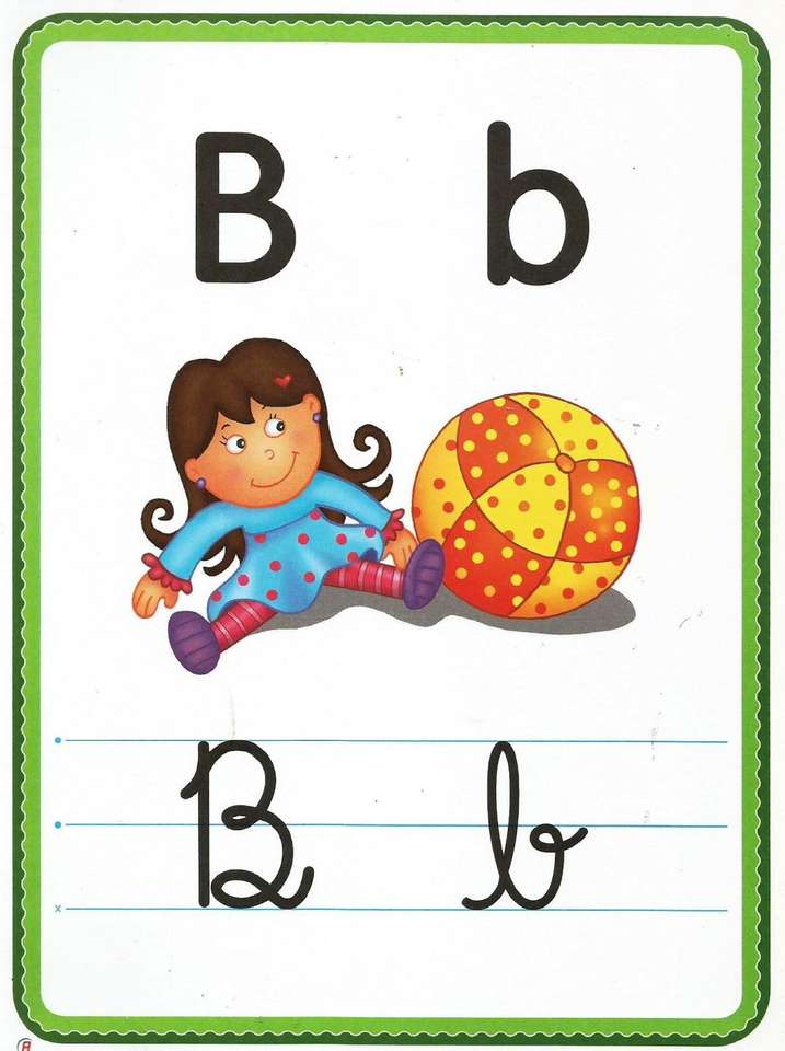 Písmeno B - hra online puzzle