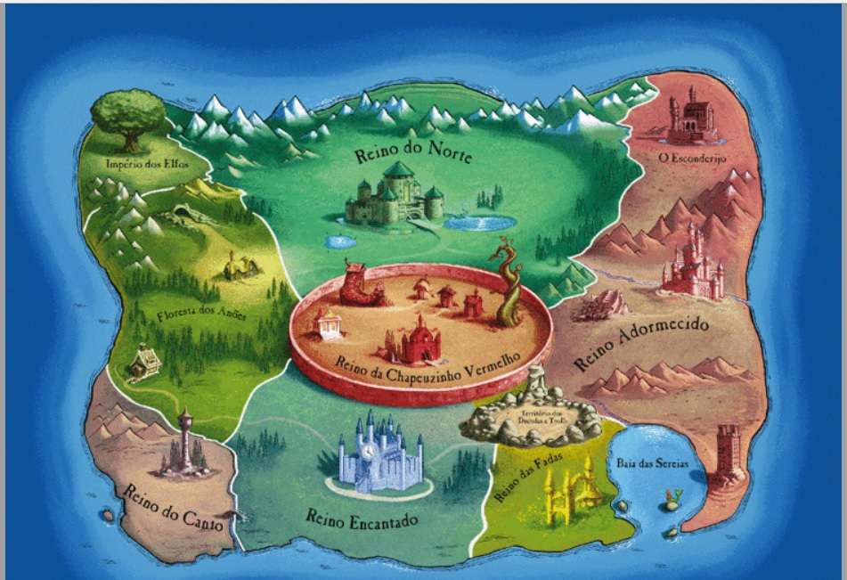 Mapa království skládačky online