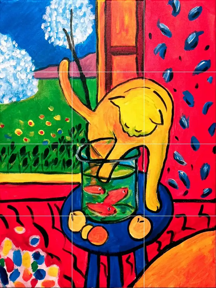 nominelt Græder handicappet The Red Fish Cat 1914 from Henri Matisse - online puzzle