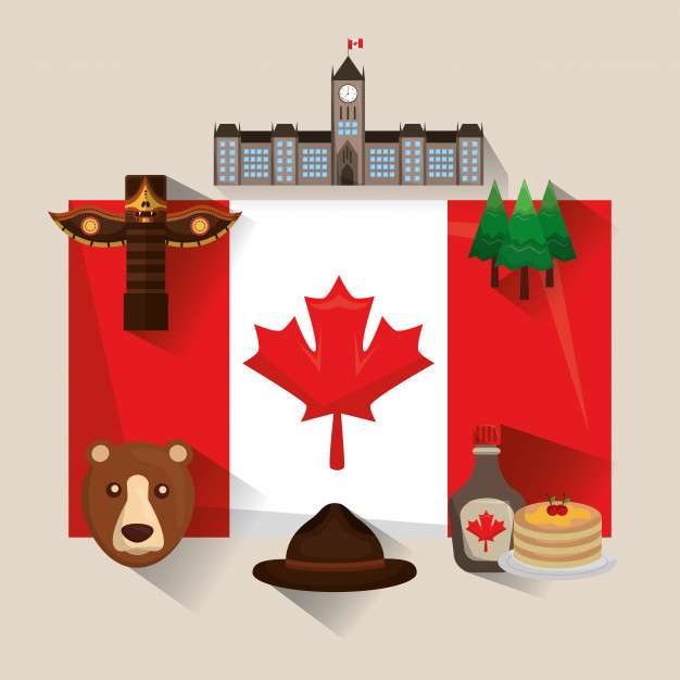 Kanadai szimbólumok online puzzle