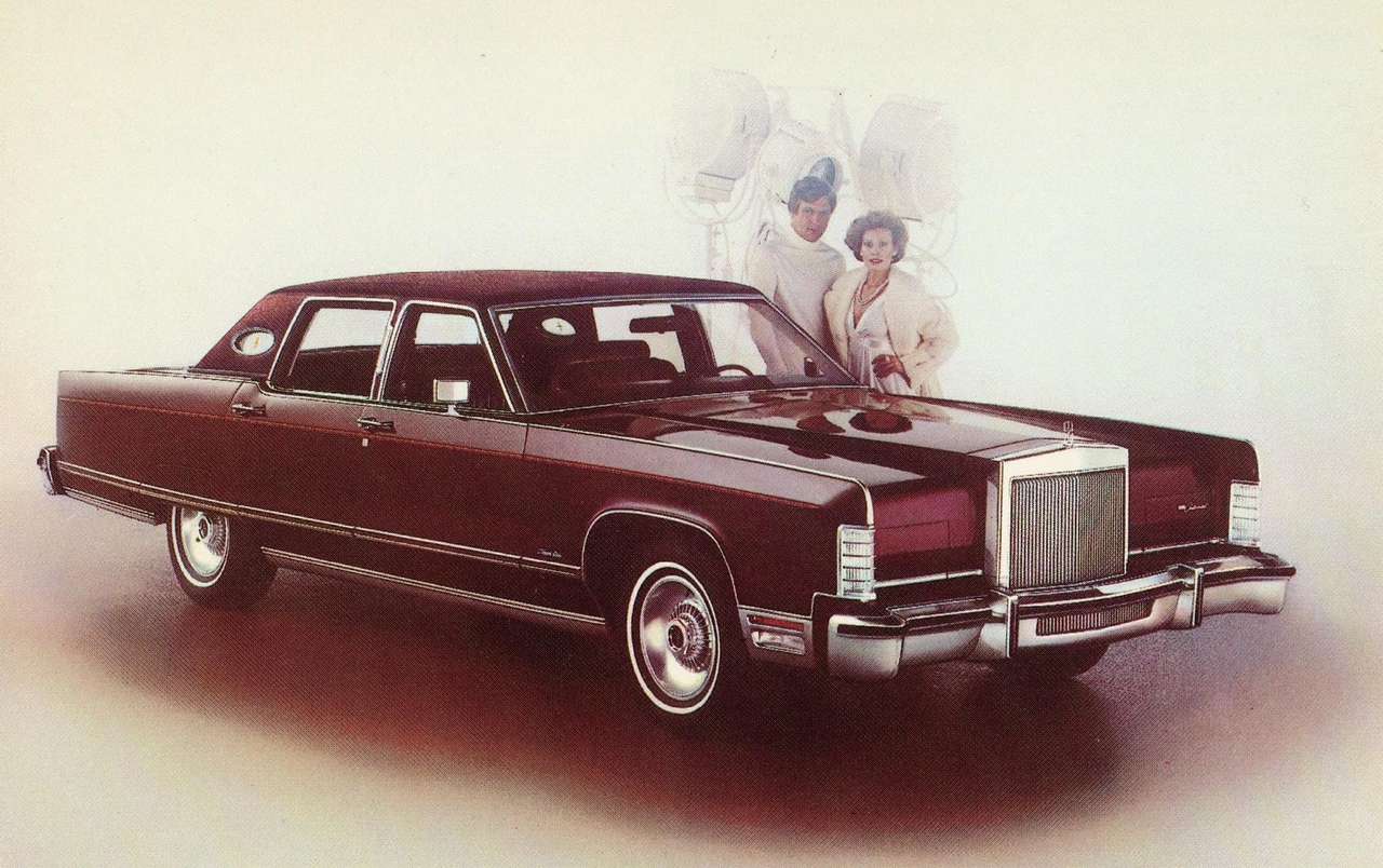 1977 voiture de ville continentale Lincoln puzzle en ligne