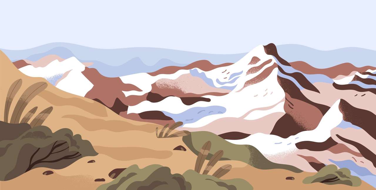 Munte și dealuri jigsaw puzzle online