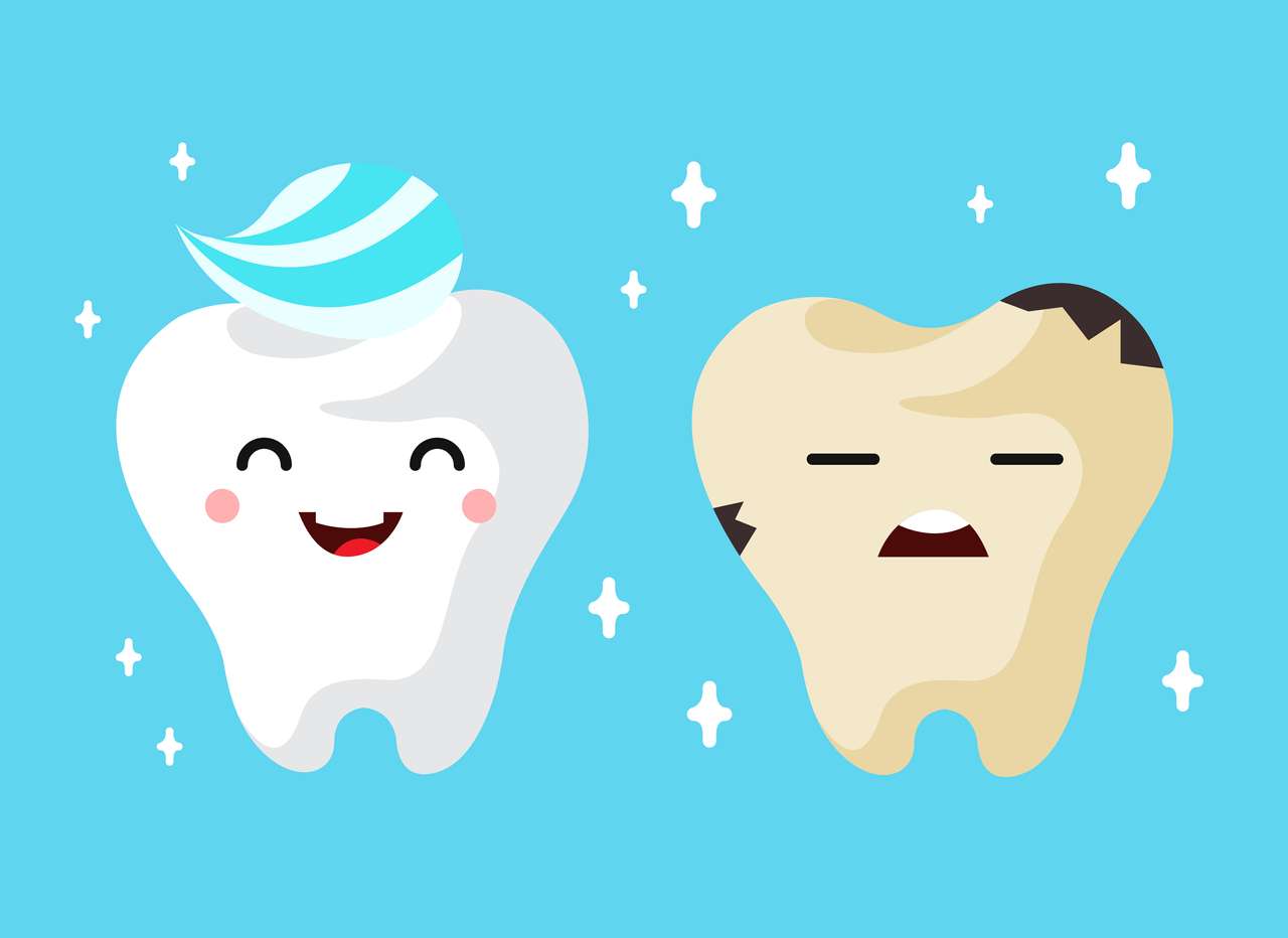 счастливые зубы онлайн-пазл