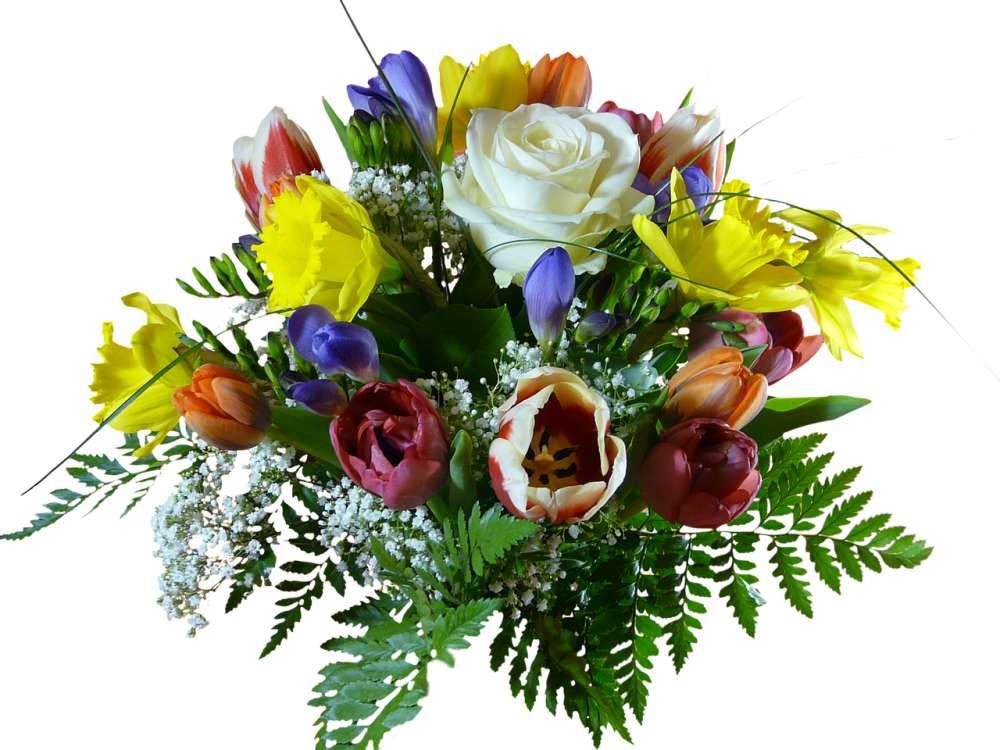 Букет цветов пазл онлайн