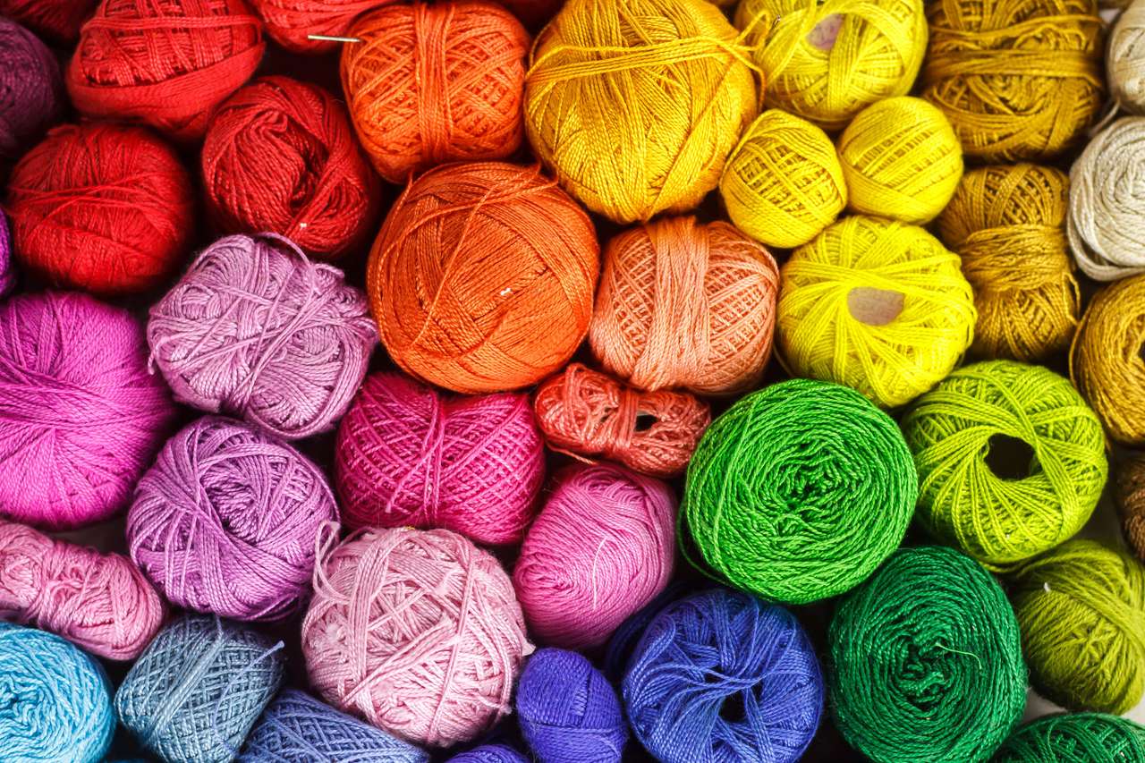 Rainbow Yarn. онлайн пъзел
