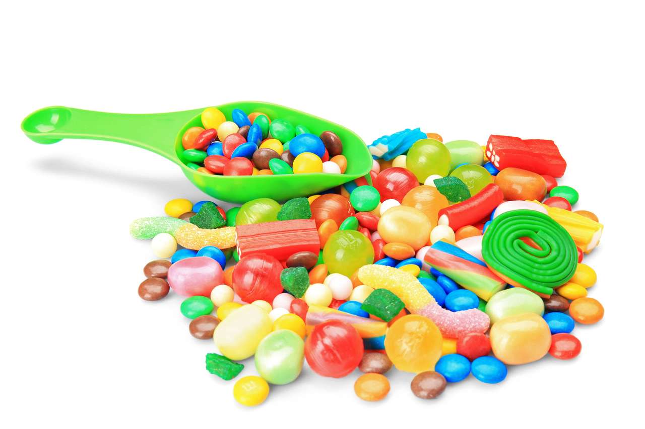 Caramelos de colores rompecabezas en línea