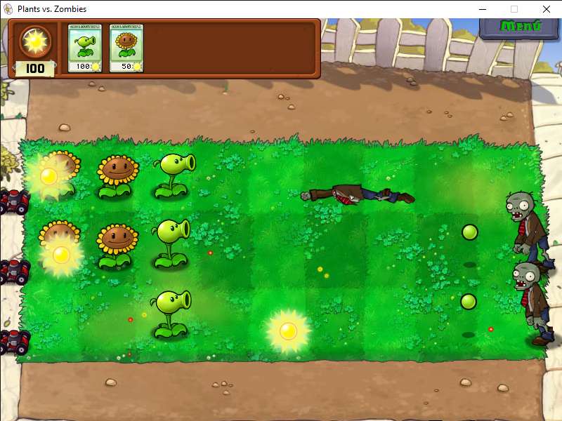 Pflanzen gegen Zombies. Online-Puzzle