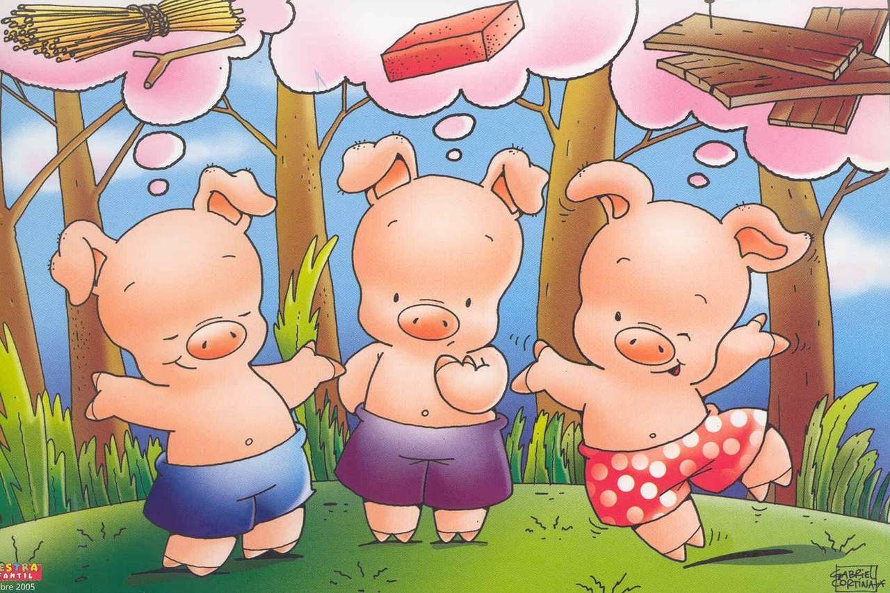 Die drei kleinen Schweine Puzzlespiel online