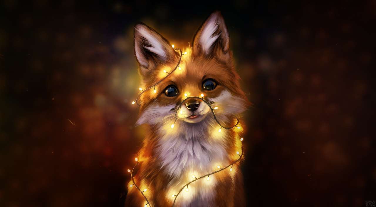 Χριστουγεννιάτικη αλεπού online παζλ
