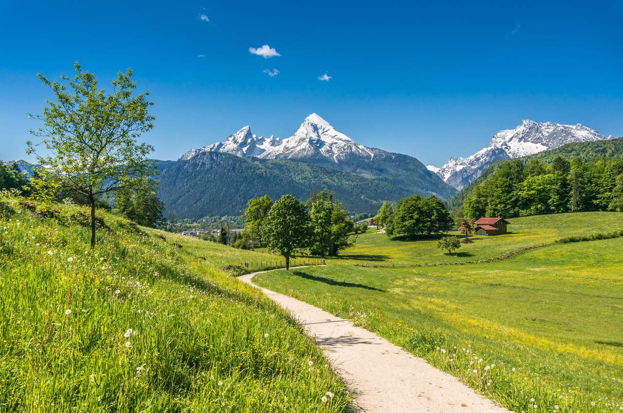 Літо в Альпах онлайн пазл