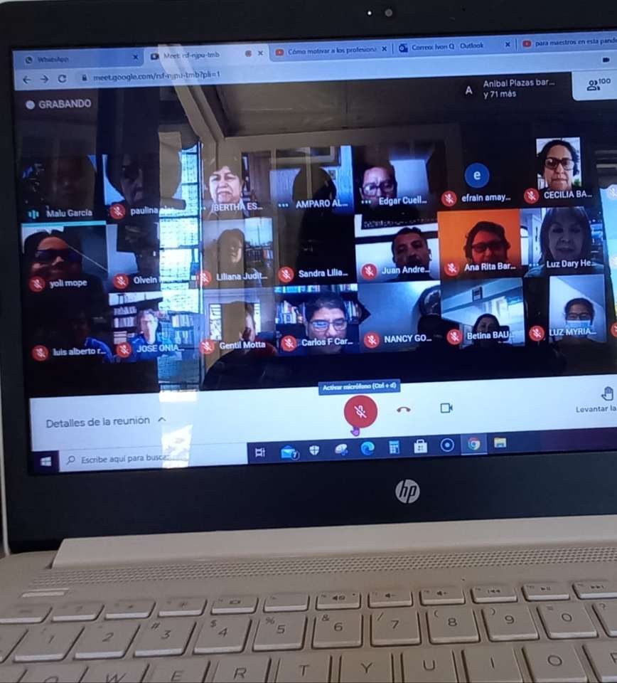 Virtuelles Meeting. Puzzlespiel online