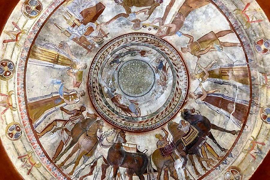 Могила Казанлика Надгробний живопис Болгарія пазл онлайн