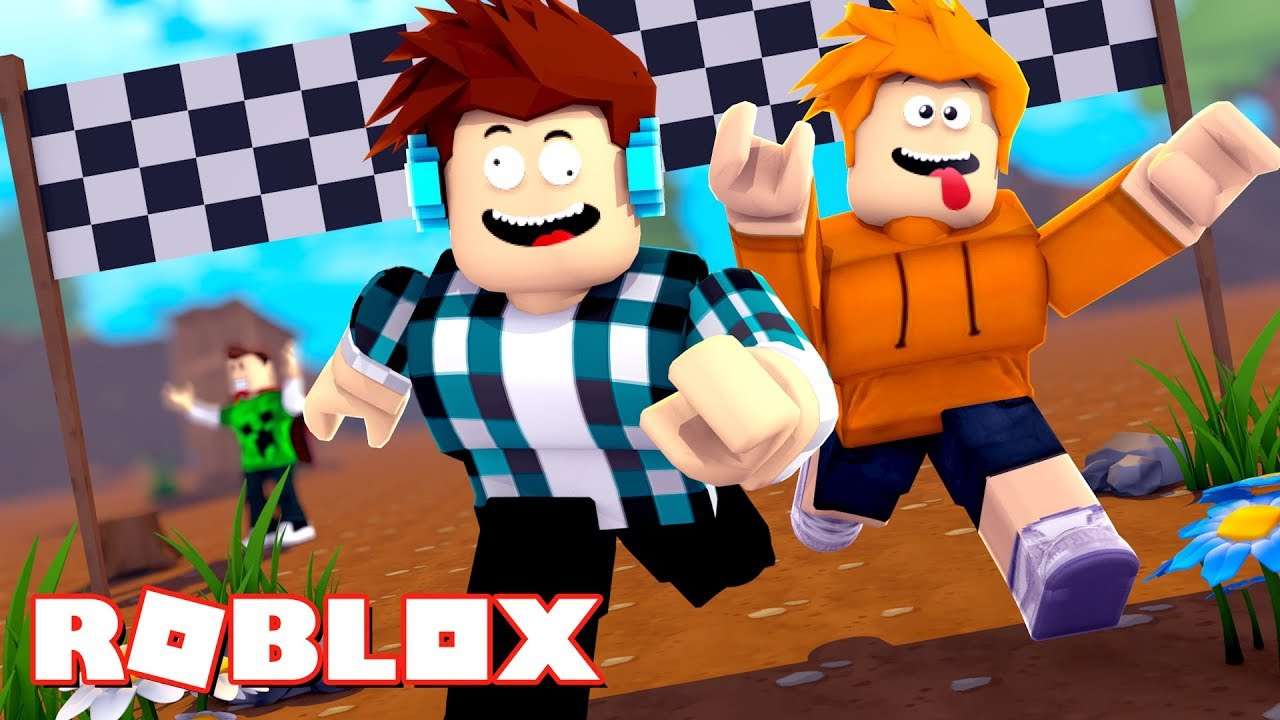 Roblox in the race - online puzzle