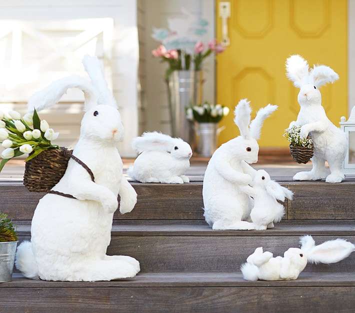 Coelhinhos brancos quebra-cabeças online