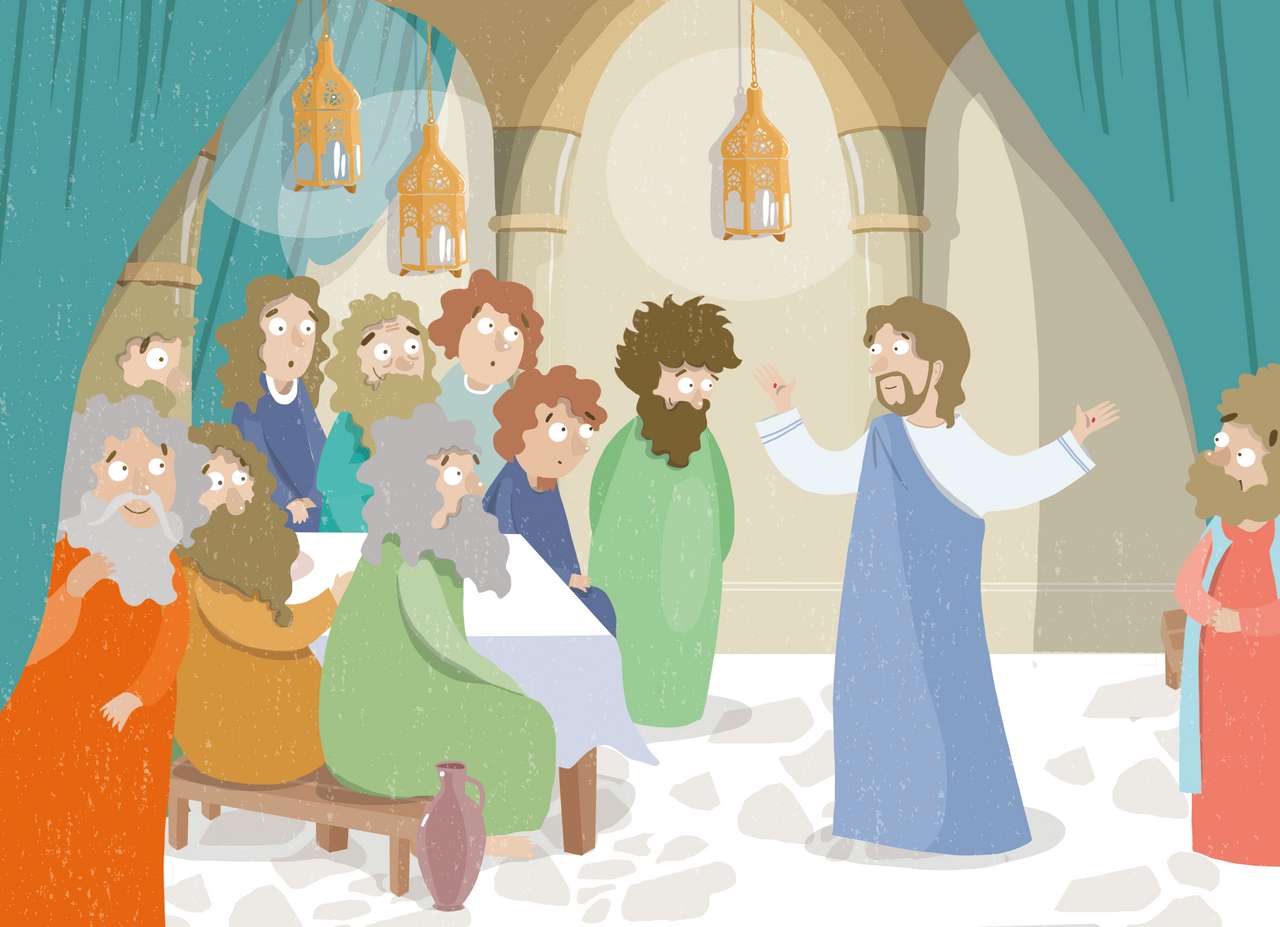 El Señor Jesús aparece a los apóstoles. rompecabezas en línea