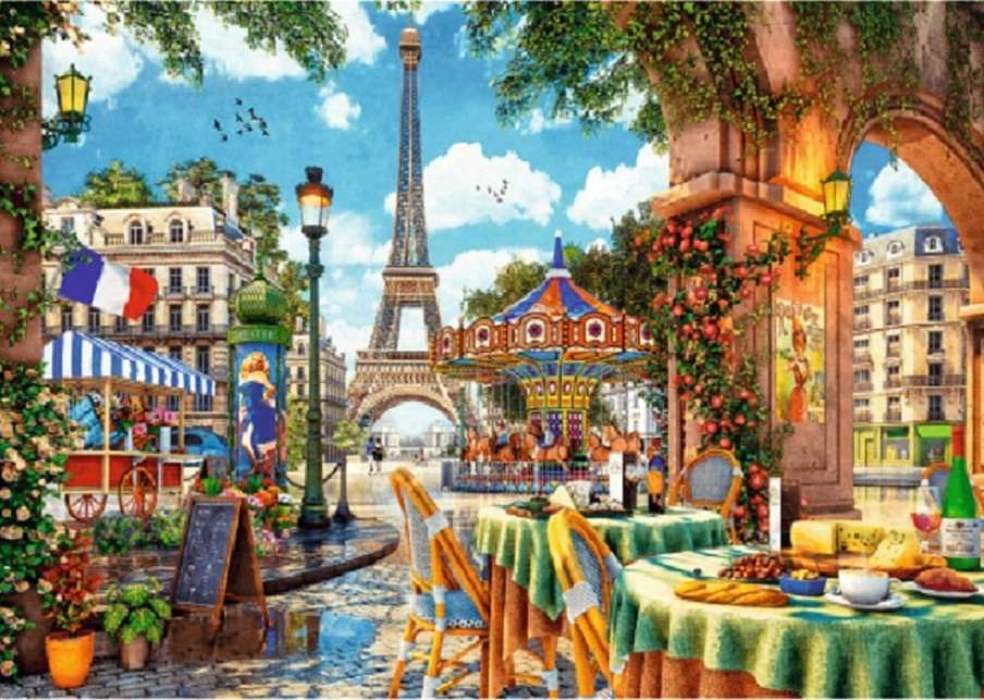 Dimineața la Paris. jigsaw puzzle online