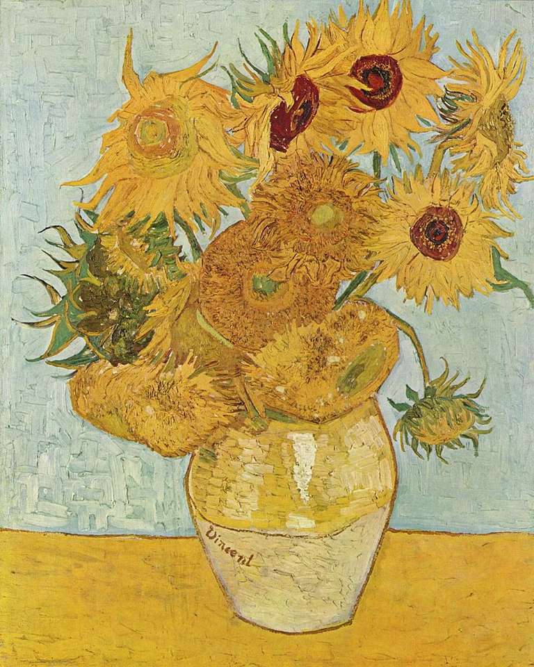Vincent van Gogh girasoles rompecabezas en línea