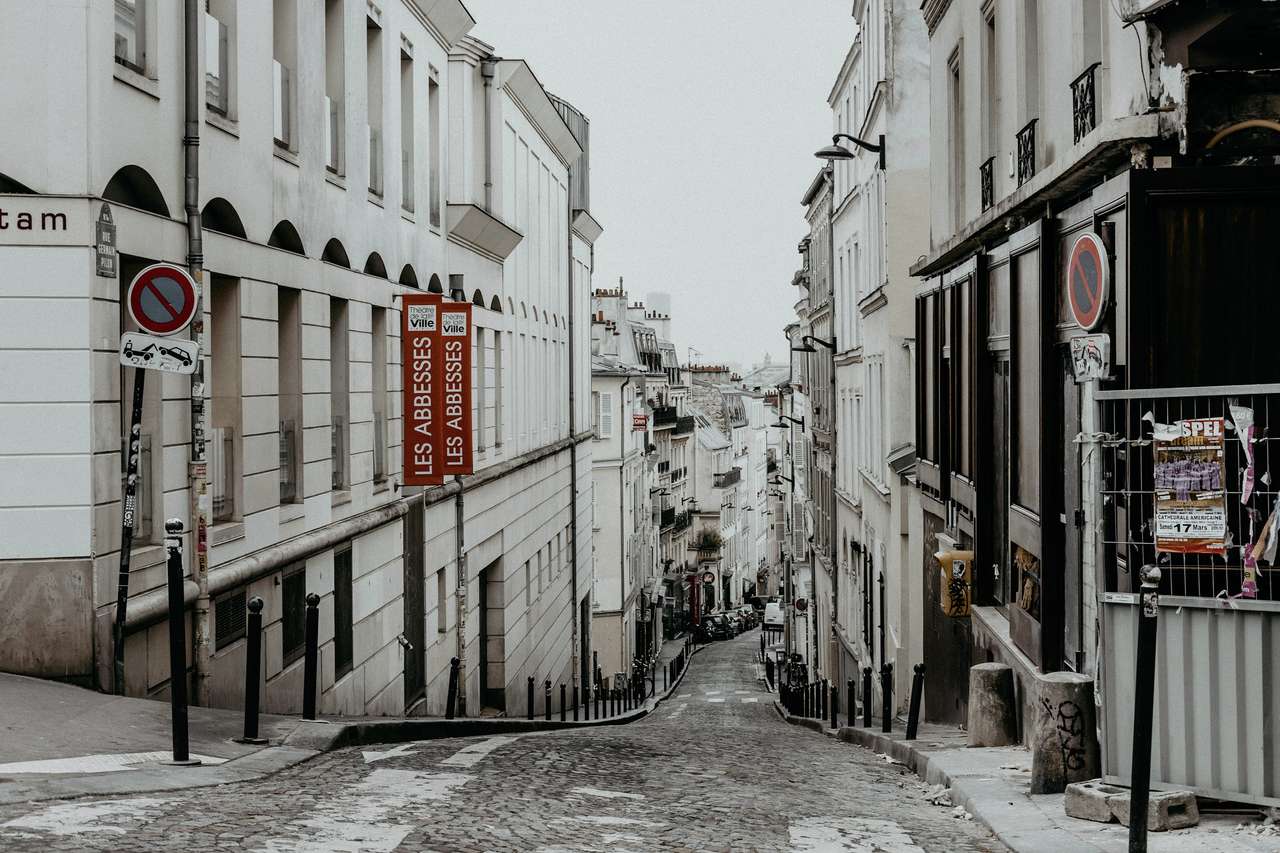 Rue des Abbesses - Париж онлайн-пазл