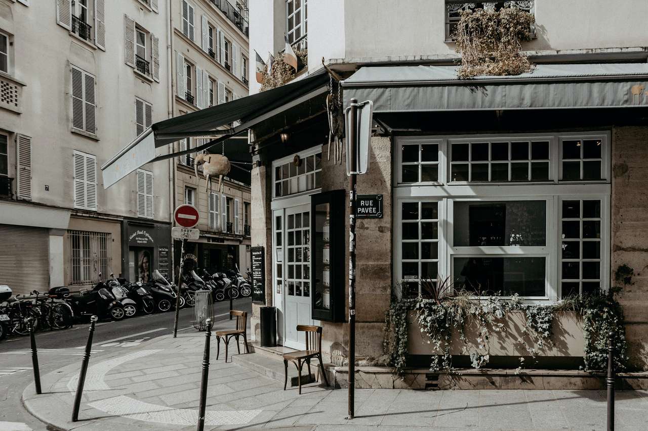 Rue Pavee - Париж онлайн пазл