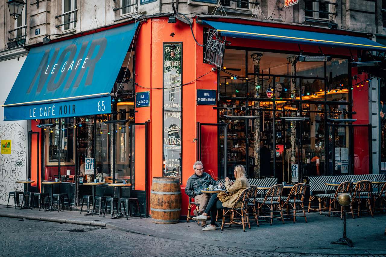 Le Café Noir - Париж онлайн-пазл