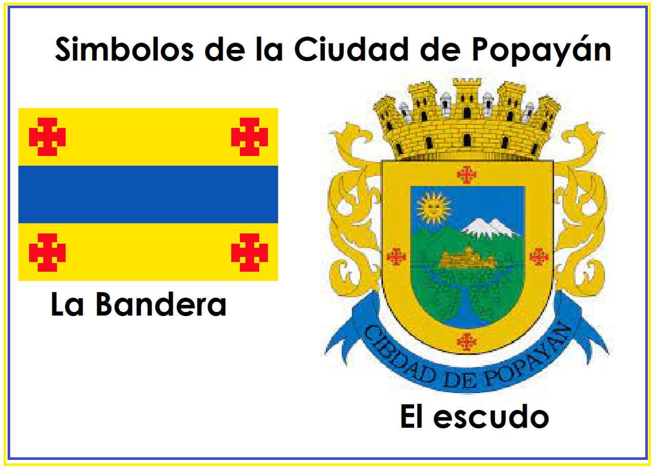 Symbolen van de stad Popayán legpuzzel online