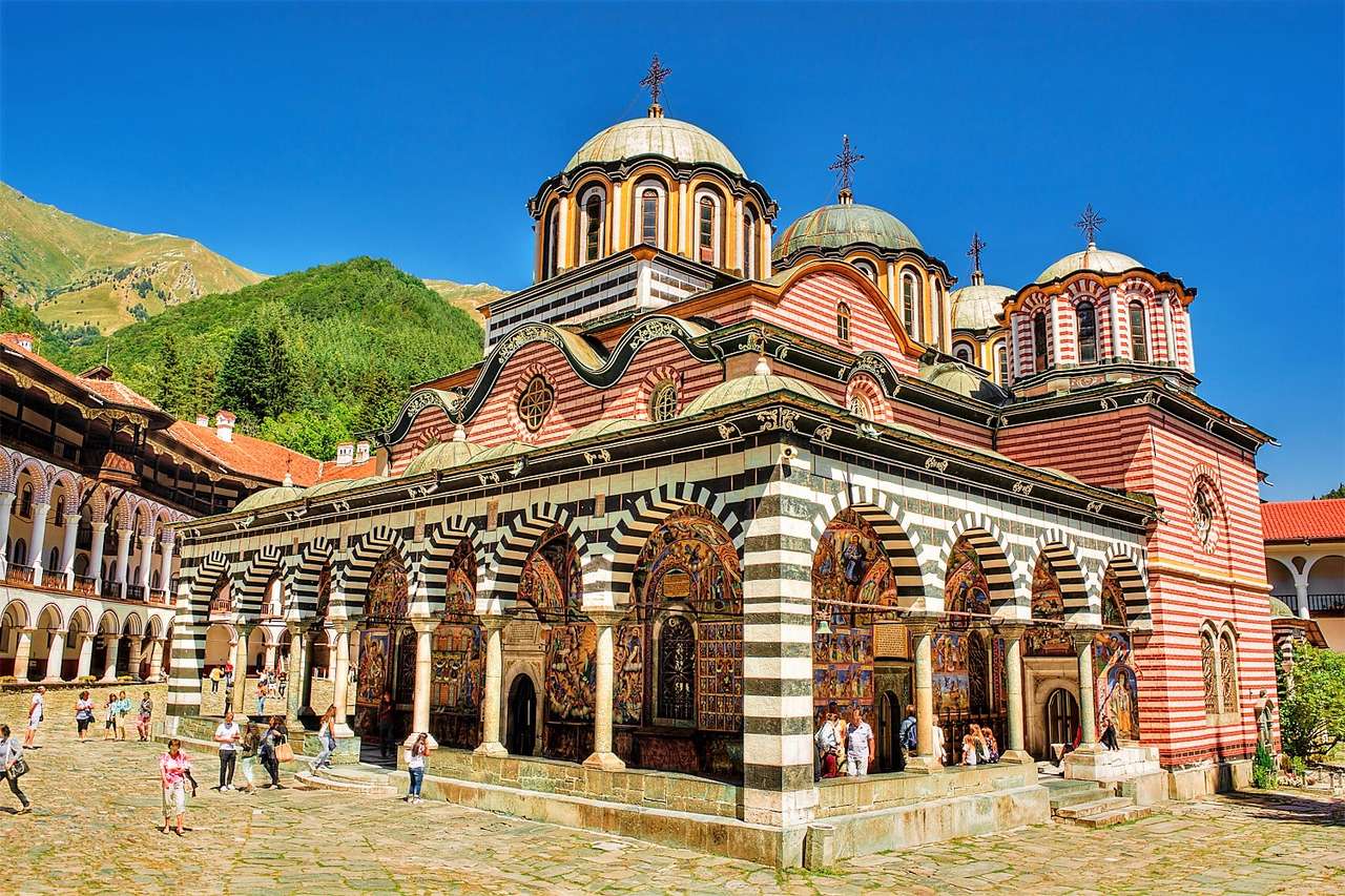 Kolostor Rila Bulgáriában kirakós online