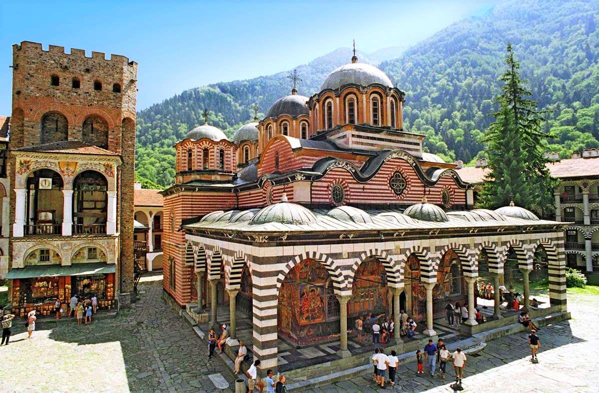 Kloster Rila in Bulgarien Puzzlespiel online