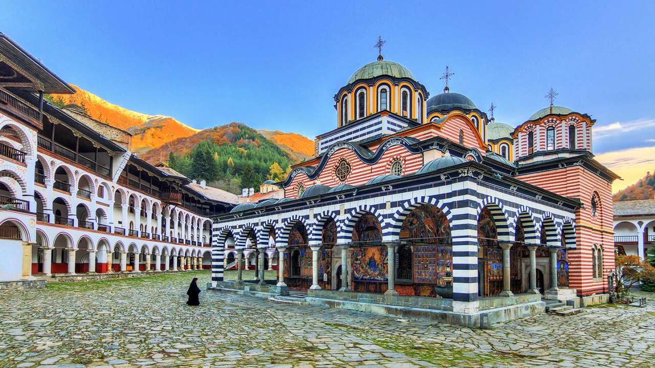Kloster Rila in Bulgarien Online-Puzzle